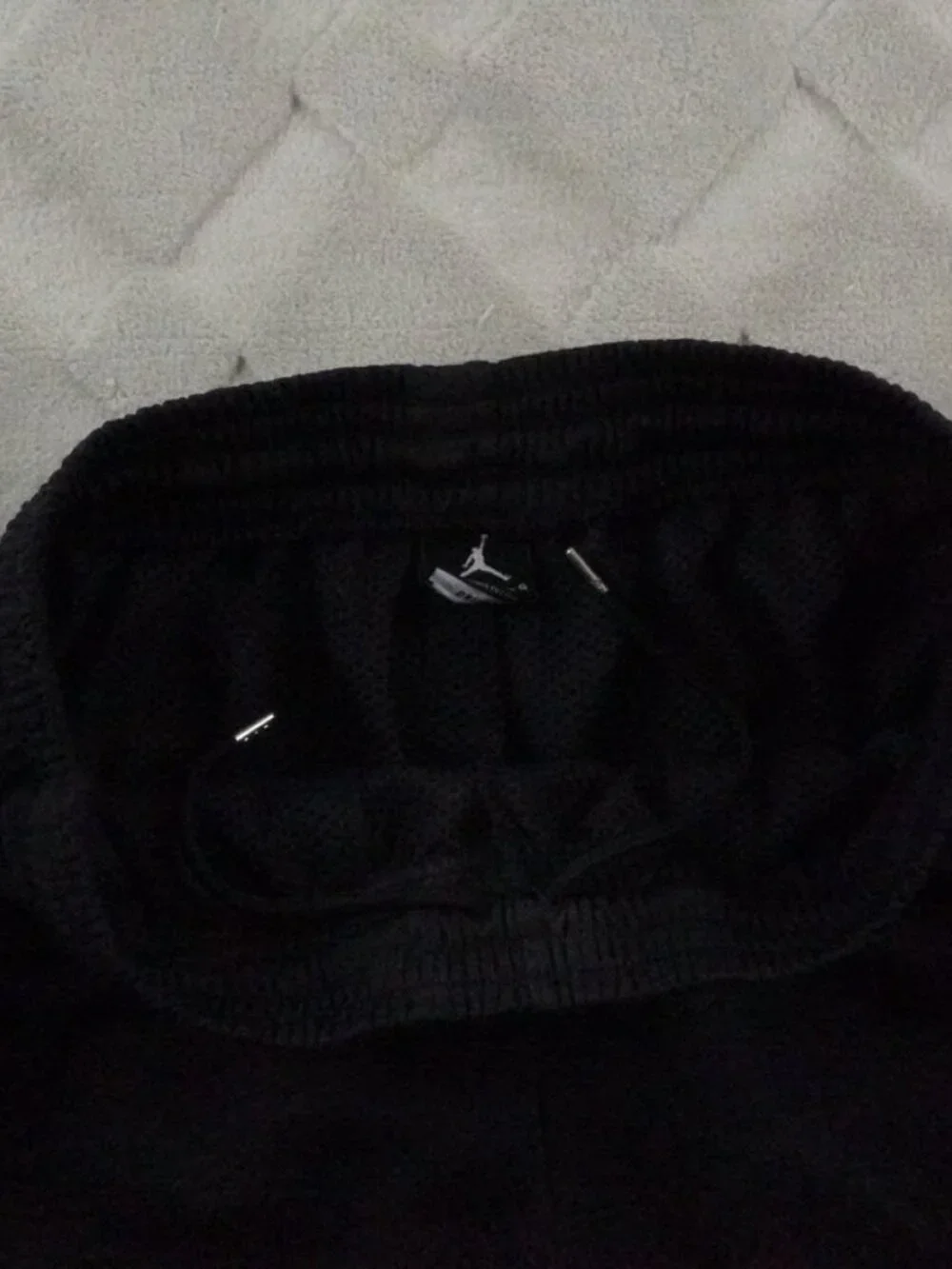 Jordan Dri-Fit Fleece Pants Mens Large Black Track Pants Straight Leg Stretch